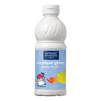 Acrylfarbe - glänzend weiß - Lefranc Bourgeois- 500ml