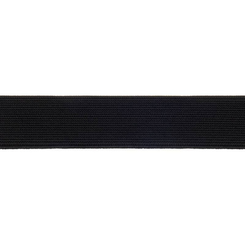 Flexibles Flachstrickband 30 mm schwarz