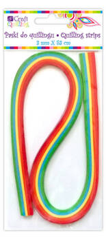 Quilling Streifen - Regenbogen - 3mm