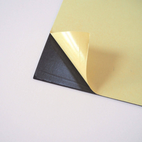 Black EVA foam, 2 mm thick - 50x100 cm - self-adhesive