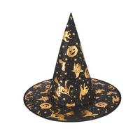 Witch's hat - black and gold 38x32cm