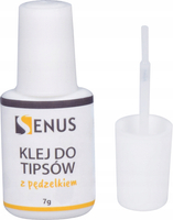 Nail tip glue with brush, 7g - SENUS