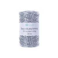 Paper string with wire 25m - silver