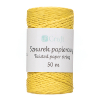 Twisted paper string - yellow 50 m