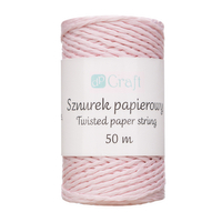 Gedrehte Papierschnur - Rosa50 m