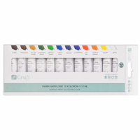 Set of acrylic paints - 12 colors x 12 ml