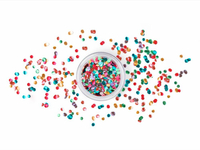 Face and body glitter - mix of colors