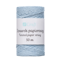 Twisted paper string - blue 50 m