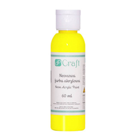 Neon acrylic paint - Yellow 60ml