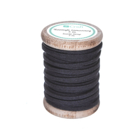 Suede thong 5m black