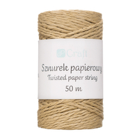 Twisted paper string - kraft 50 m