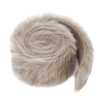 Fur on a roll, 6 cm x 2 m, beige