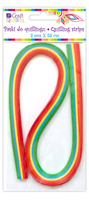 Quilling strips - rainbow - 6mm