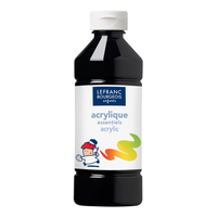 Acrylic paint - black - Lefranc Bourgeois- 500ml