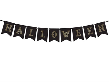 Halloween-Banner - schwarz - 20x175cm